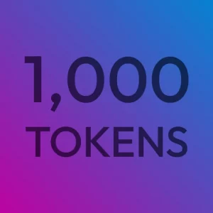 1,000 Tokens