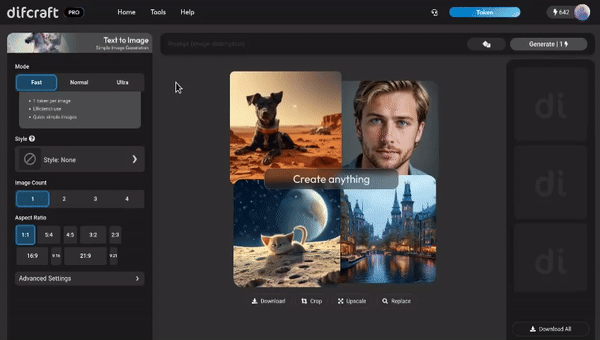 Sample art created with difcraft AI Art Generator